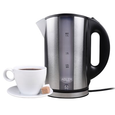 ADLER  AD 1216 - Bouilloire - 1.7 litres - 2 kWatt - m&eacute;tal 