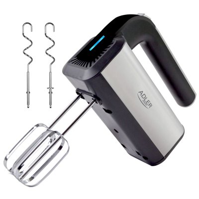 ADLER  AD 4225 mixeur Batteur &agrave; main 800 W Noir, Argent