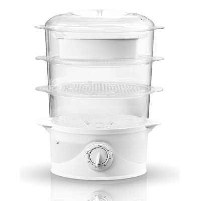 Adler AD 633 Cuiseur vapeur, 800 W, 9 liters, Blanc