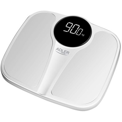 ADLER  Ad8172W B&aacute;scula Ba&ntilde;o Digital 180kg Apagado Auto Blanc 1ud
