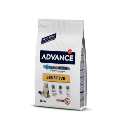 ADVANCE  Chat Croquettes Adulte Sensitive Saumon 3kg