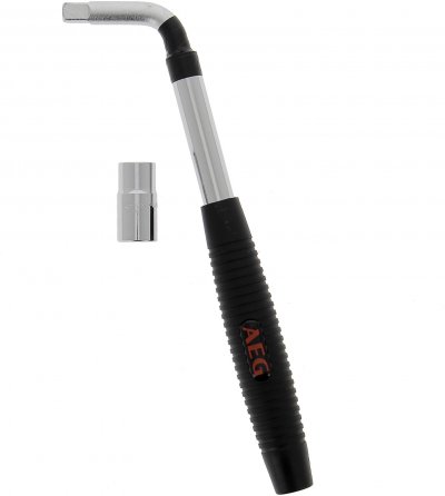 AEG  005041 Cl&eacute; D&eacute;monte-Roue T&eacute;lescopique, Douille r&eacute;versible 17-19mm