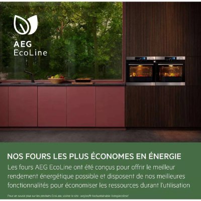 AEG  Four multifonction / vapeur connect&eacute; inox - BSE988330M