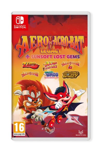 Aero The Acro-Bat Legacy + Sunsoft Lost Gems Nintendo Switch - Neuf