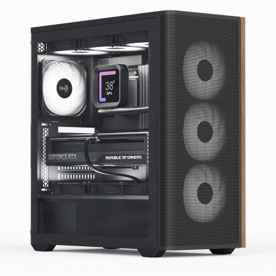 AEROCOOL  D501A PC-Geh&auml;use, Midi-Tower, ATX, Tempered Glass