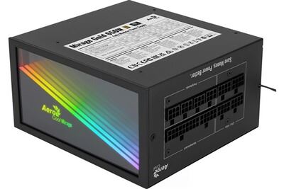 AEROCOOL  Mirage Rgb 650w Modular 80 Plus Gold Power Supply Noir