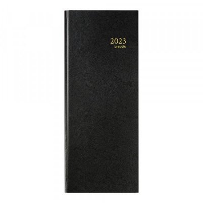 OFFICE DEPOT Agenda Journalier 2023 Jupiter 0.105 - 12,8 X 33 Cm - Noir - Brepols