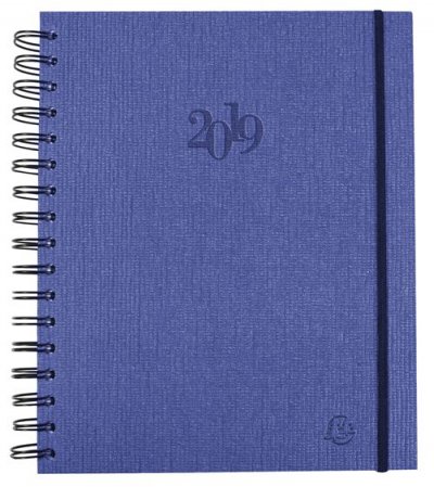 EXACOMPTA Agenda La journ&eacute;e planifiee 22W Carte wire-o