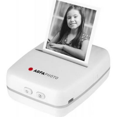 AGFAPHOTO  Realpix Pocket Printer ARKMPW Imprimante &agrave; d&eacute;veloppement instantan&eacute; neu blanc WiFi 