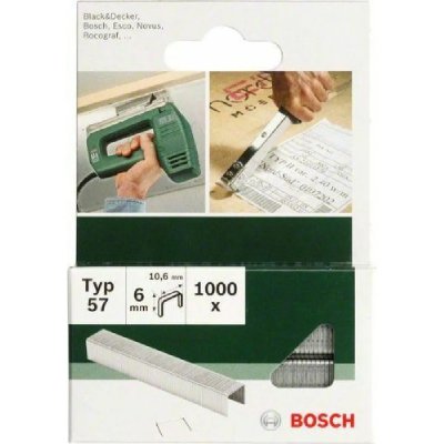 BOSCH Agrafes 57 10.6x1.25x10mm - 1000 pi&egrave;ces