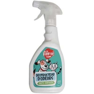 AIME  Spray Destruct'odeur urines animaux - 500 ml