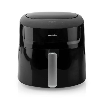 NEDIS Air fryer 7,2 l minuteur: 240 min nombre de programmes pr&eacute;d&eacute;finis: 8 num&eacute;rique noir