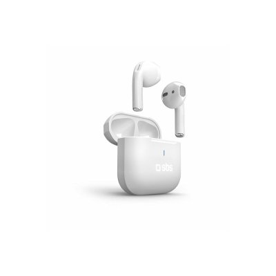 SBS Air Kab Casque True Wireless Stereo (TWS) Ecouteurs Appels/Musique Blanc