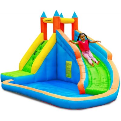 PLAY4FUN Air my Fun Chateau gonflable Jungle Aquatique multicolore - 400x300x250 cm T.U
