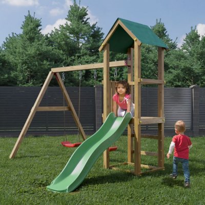 FUNGOO Aire de jeux Lucas avec double balan&ccedil;oire - Planet Outdoor