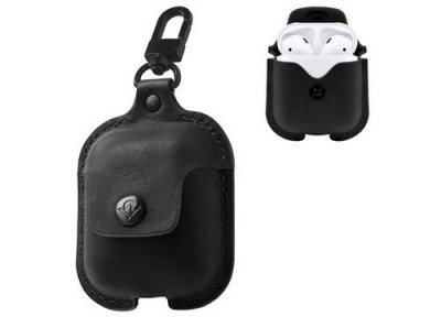 TWELVE SOUTH Airsnapprotection case airpodscouleur cuir noir UBD-TWAIRSNAP-BK