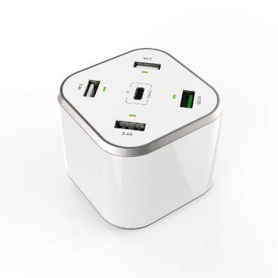 AISENS  ASCH-5PQC-W Hub de chargement USB-C/4xUSB 48W Blanc