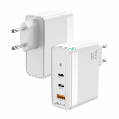 AISENS  Gan 100w Usb-c And Usb-c Wall Charger Clair