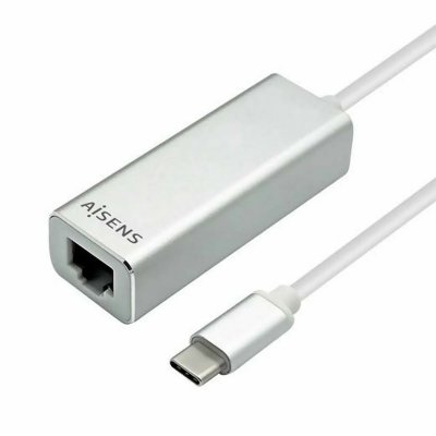 Aisens Usb C 3.1 Gen 1 Female To Rj45 Male Noir
