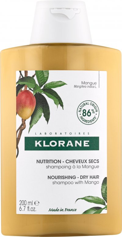 KLORANE AL MANGO champ&uacute; nutritivo para cabello seco 200 ml