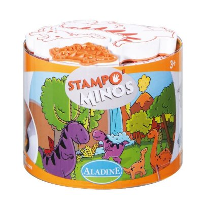 ALADINE  - 85123 - Loisir Cr&eacute;atif - Stampominos - Dinosaure, 3 ans +
