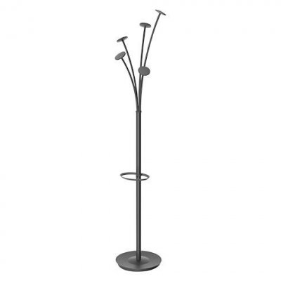 ALBA  Porte manteau, Noir, Base &Oslash; 35 cm H 188 cm Tube : &Oslash; 38 mm