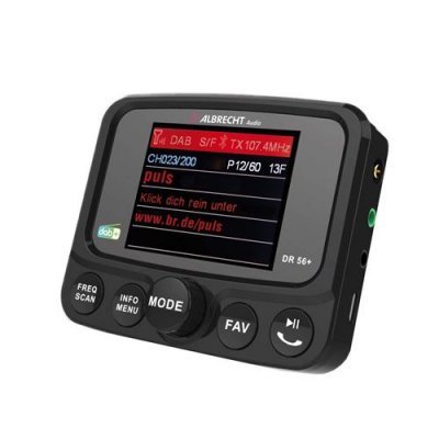 Albrecht DR56+ Adaptateur autoradio DAB+ et kit mains libres