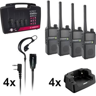 ALBRECHT  Tectalk Worker 3 4er 29826 Talkie-walkie PMR jeu de 4 