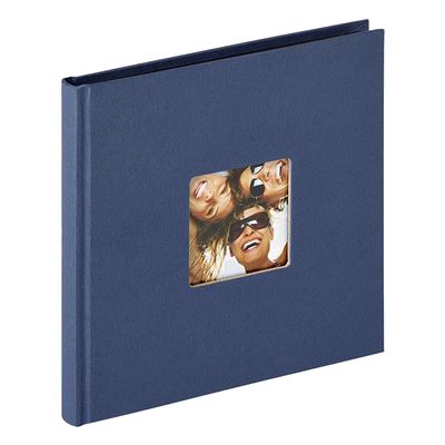 WALTHER DESIGN Album de design Fun Standard 18x18 cm bleu, avec cadrage