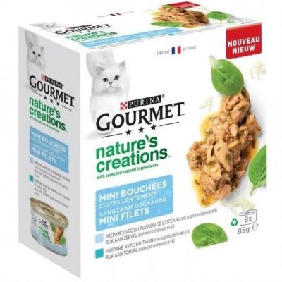 GOURMET Aliment Chat adulte Nature's Creation, multipack 8x85g
