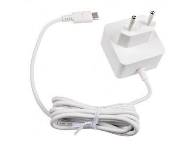 RASPBERRY Alimentation blanche officielle USB Type-C pour  Pi 4 B
