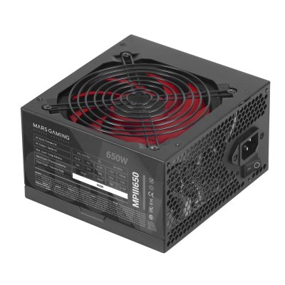 MARS GAMING Alimentation PC 650W ATX MPIII650 5 Ans Garantie 85% D'efficacit&eacute; Noir