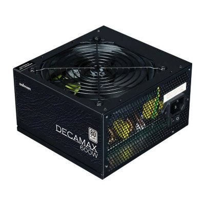 ZALMAN Alimentation PC - DecaMax 600W - 80+ - Non modulaire - Ventilateur 120mm - Noir 