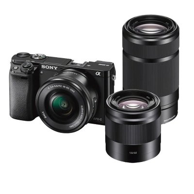 SONY Alpha 6000 noir + 16-50 + 55-210 + 50mm