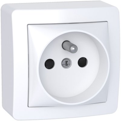 SCHNEIDER ELECTRIC Alr&eacute;a - Prise de courant 2P+T, 16 A, connexion automatique - Blanc