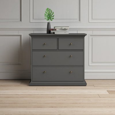 Alter Commode enfant 4 tiroirs - Gris