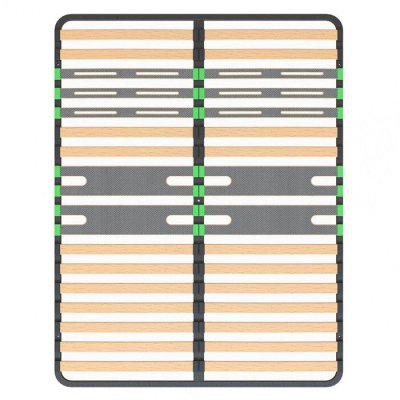 ALTOBUY  - altozone - Sommier 2x16 Lattes 160x200cm - Noir