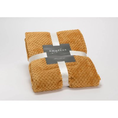 Amadeus - Plaid Damier Camel 130x170 Unique Multicolore 144201
