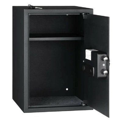 GENERIQUE Amazon Basics &Eacute;lectronique Coffre-fort biom&eacute;trique &agrave; empreintes digitales - 50 l, Noir
