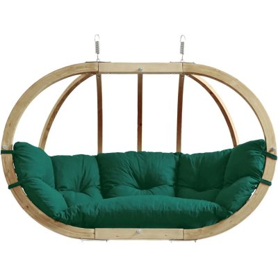 AMAZONAS  - Canap&eacute; suspendu Globo royal Vert - coussin imperm&eacute;able