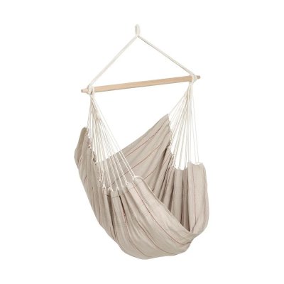 AMAZONAS  - Fauteuil suspendu br&eacute;silien artisanal King Size sable
