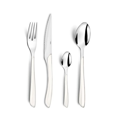 AMEFA  valisette de 24 couverts gamme eclat - blanc