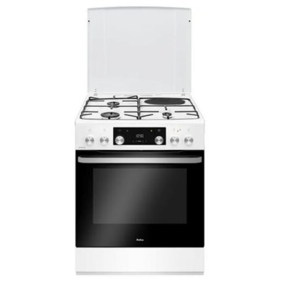 AMICA  Cuisini&egrave;re mixte 77l 4 feux blanc - ACM7035RB 
