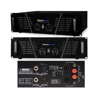 IBIZA SOUND Amplificateur de sonorisation 2 x 1500w -  amp2000