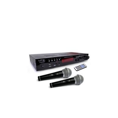 LTC Amplificateur  ATM6000BT st&eacute;r&eacute;o HIFI 100W USB/SD/MP3/Bluetooth & Karaok&eacute; avec 2 Micros filaires