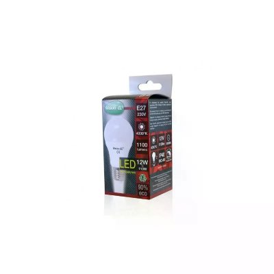 MIIDEX LIGHTING Ampoule bulbe LED E27 - 12W - 4000 K - Bo&icirc;te