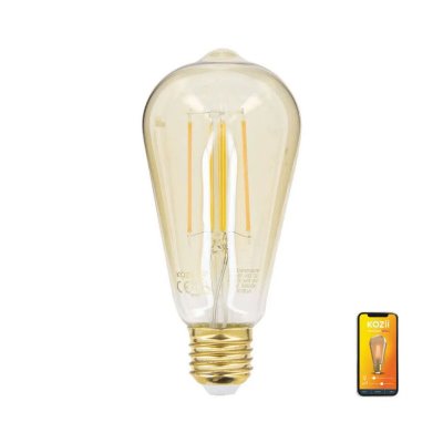 KOZII Ampoule connectee filament e27 470lm st64 cct