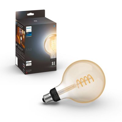PHILIPS HUE Ampoule connect&eacute;e  White Ambiance E27 Globe G. Filament 