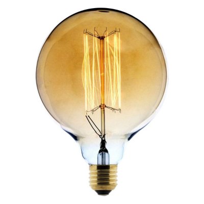 ELEXITY Ampoule D&eacute;co filament carbone Globe &Oslash;125 25W E27 2700K (blanc chaud) 
