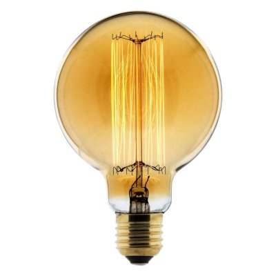 ELEXITY Ampoule D&eacute;co filament carbone Globe &Oslash;95 25W E27 2700K (blanc chaud) 